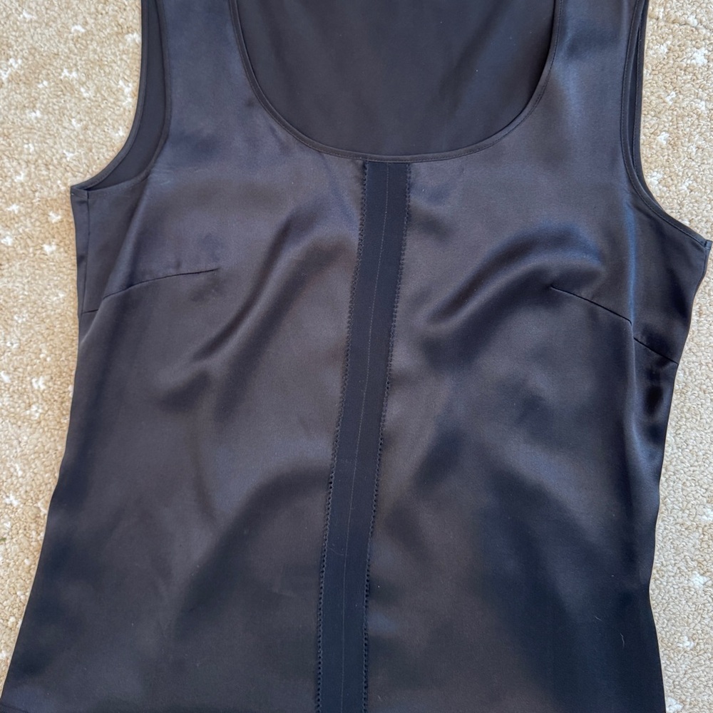 Escada Couture Black Silk Tank Top